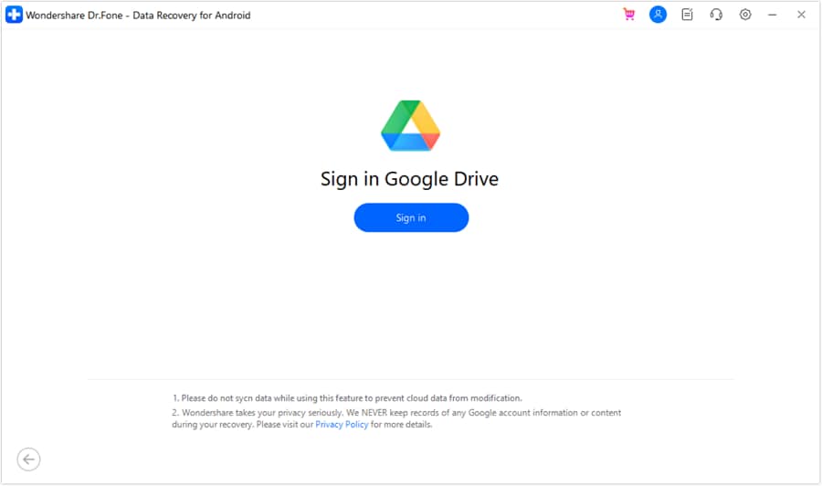 sign in google drive