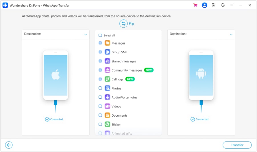 how to transfer whatsapp messages from iphone to android