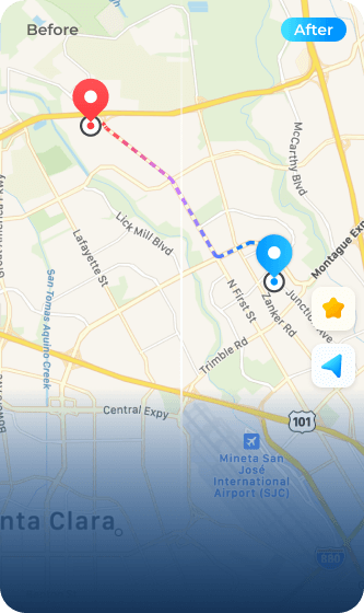 change location